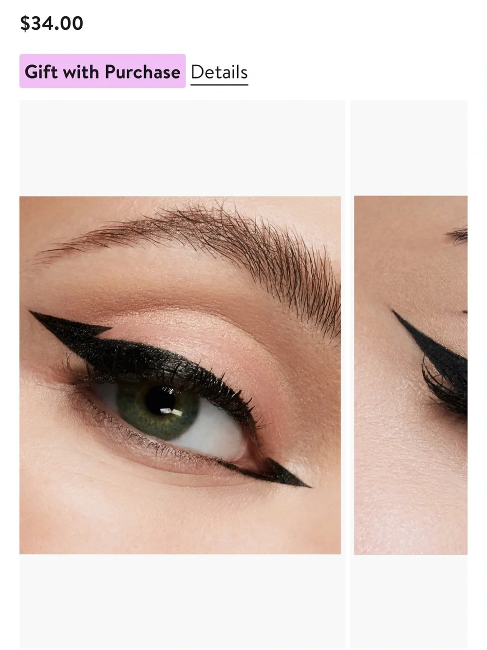 Stila Black Winged Liquid Eyeliner - Intense Black/Mai Tai.